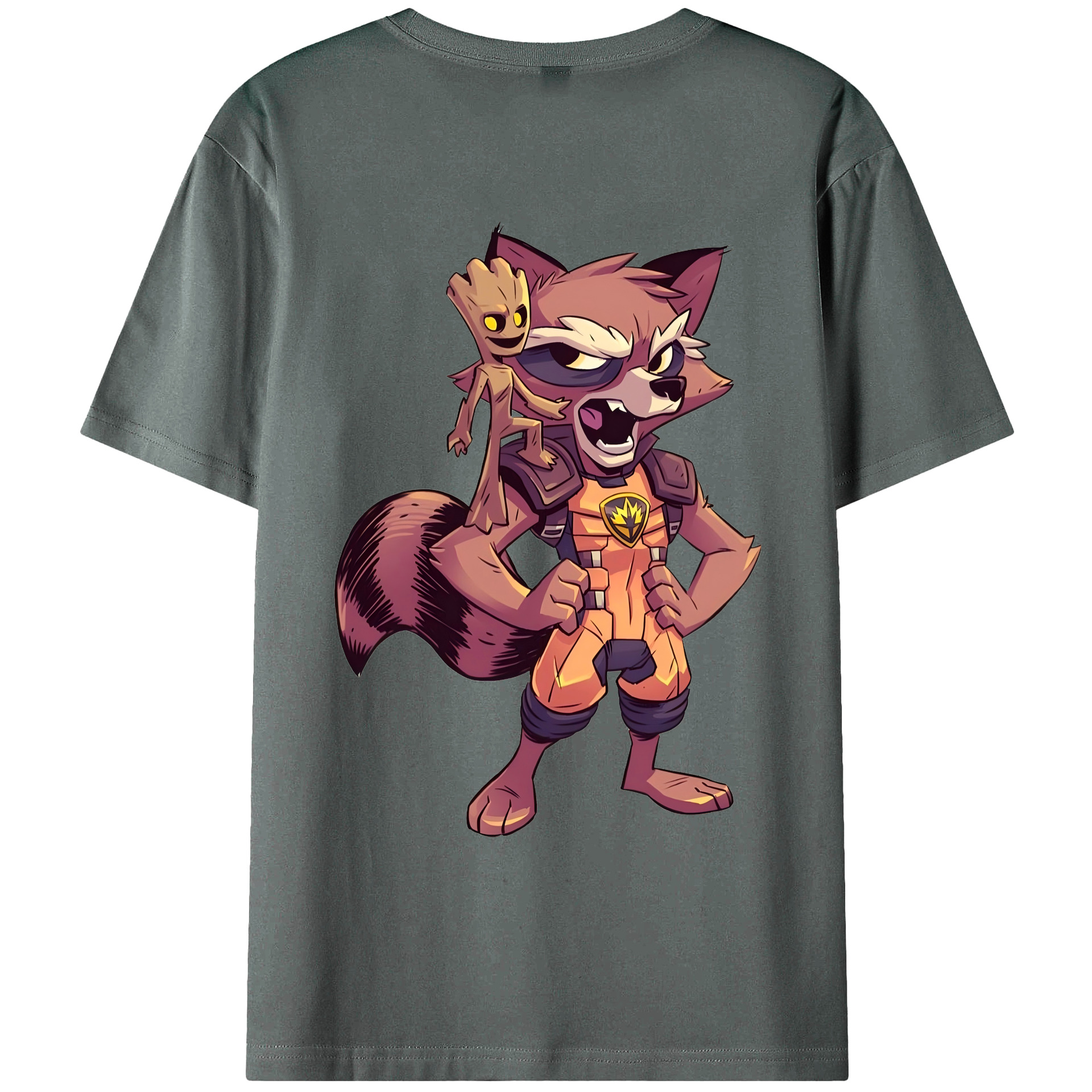 （画像用） アベンジャーズ The Avengers 綿100％ メンズ半袖Tシャツ（バックプリント） 通気性